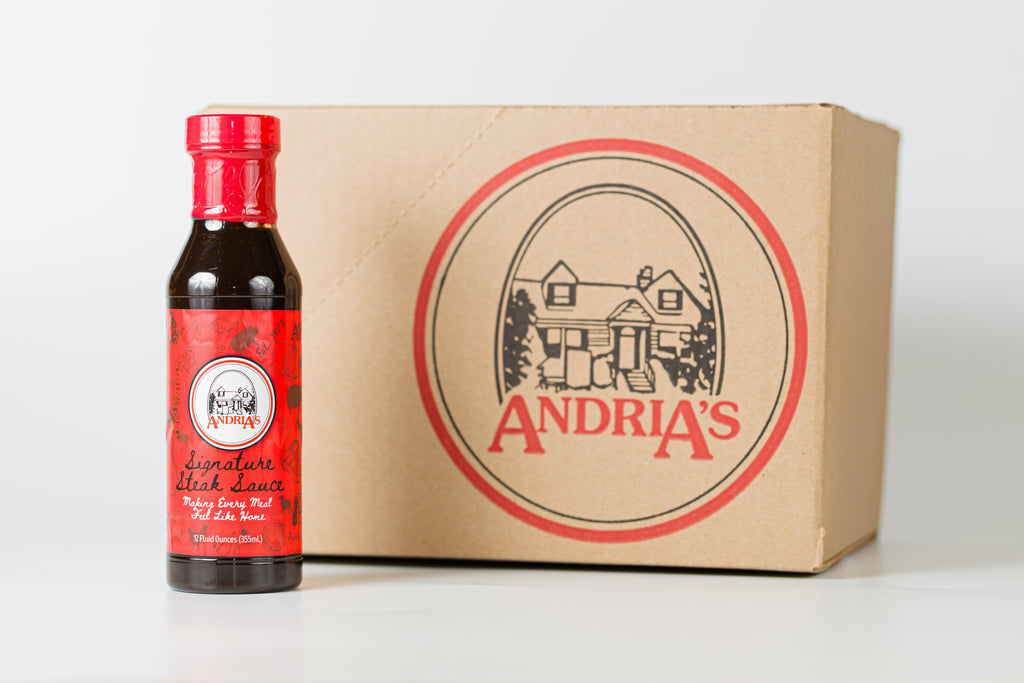 Case (12) Andria's 12oz. Steak Sauce image 0